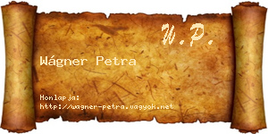 Wágner Petra névjegykártya